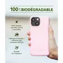JUST GREEN Coque iPhone 13 mini Bio rose