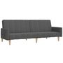 Voir la diapositive 2 : VIDAXL Canape-lit a 2 places gris fonce tissu