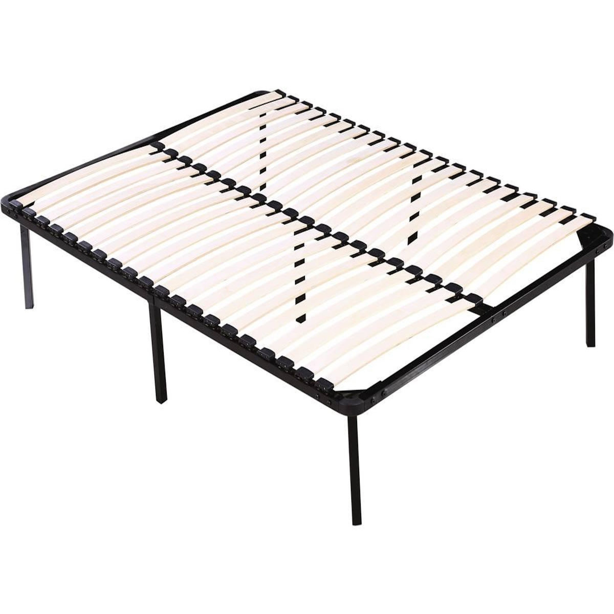 Habitat et Jardin Cadre à lattes + pieds pour matelas de 160 x 200 cm - 20 lattes