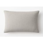 BATON ROUGE Taie d'oreiller 100% gaze de coton lavé gris glacier. Coloris disponibles : Gris