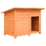 Voir la diapositive 1 : VIDAXL Niche pour chiens Bois de pin et de sapin solide 120x77x86 cm