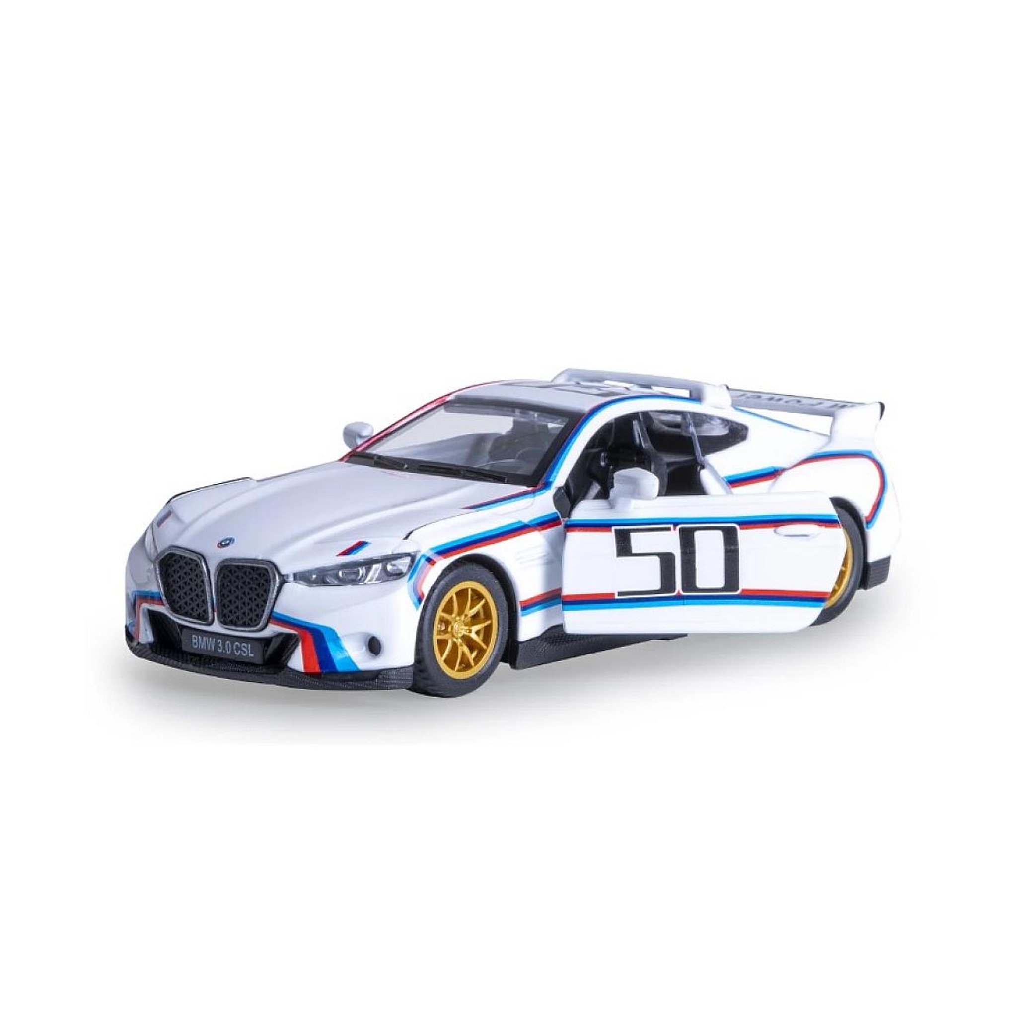 Jamara BMW 3.0 CSL miniature 1:42 blanche
