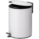 Kela line Poubelle à pédale 5l blanc - 23701