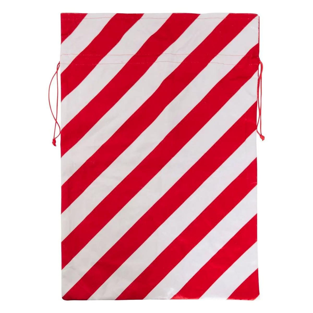 ATMOSPHERA Hotte de Noël  Sucre d'Orge  70cm Rouge