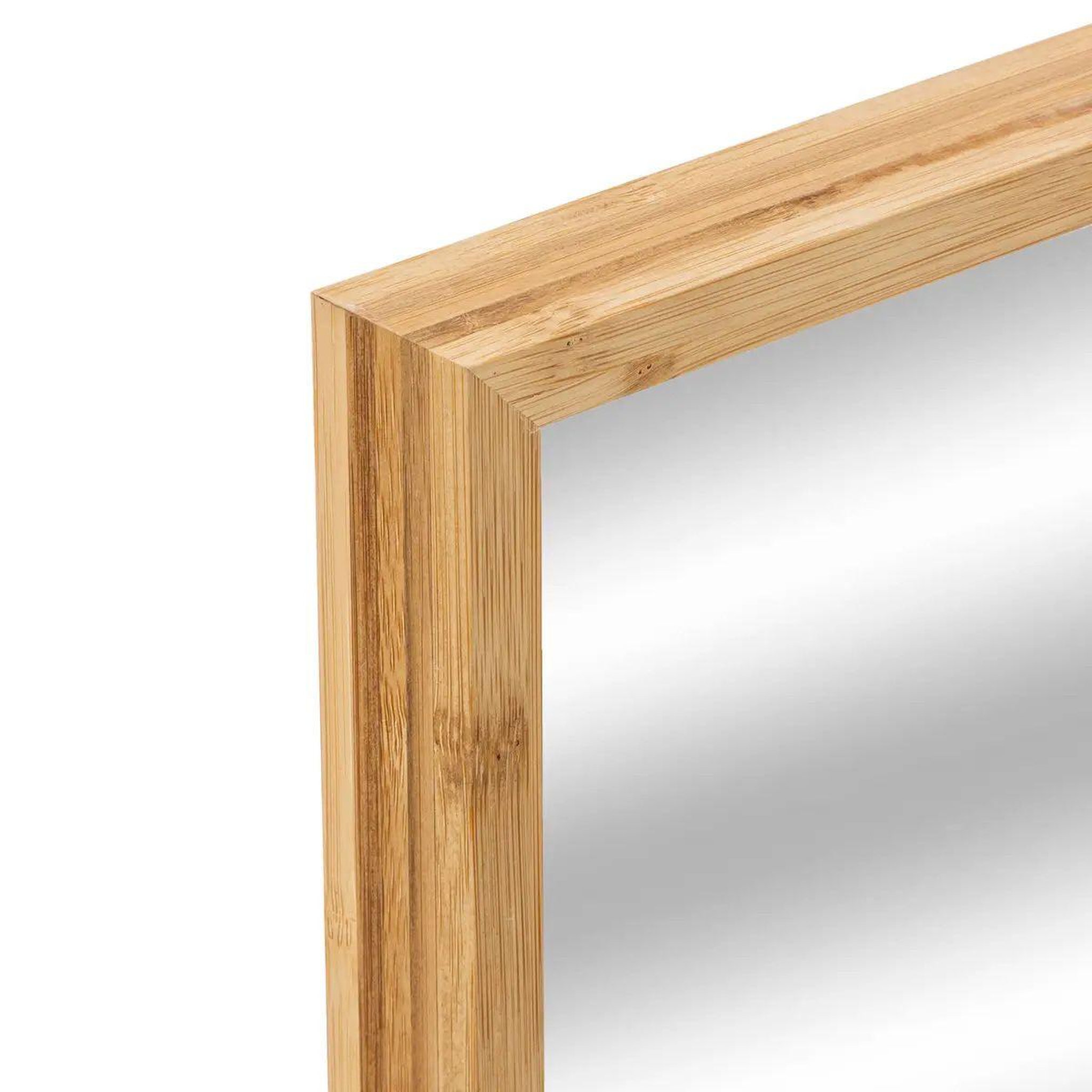 Voir la diapositive 2 : FIVE Miroir mural  bambou  44cm naturel