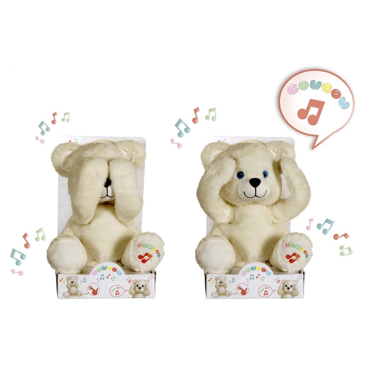 GIPSY Ourson Coucou musical 25 cm