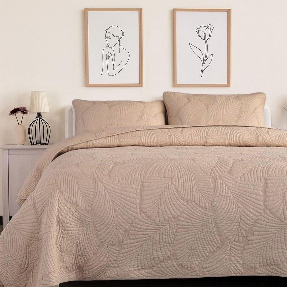 Les Ateliers du Linge Boutis brode 100%polyester filoa