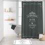 Voir la diapositive 2 : Paris Prix Rideau de Douche  Vintage  180x200cm Anthracite