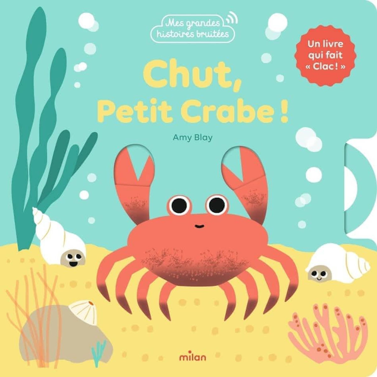 CHUT, PETIT CRABE ! UN LIVRE QUI FAIT « CLAC »., Blay Amy