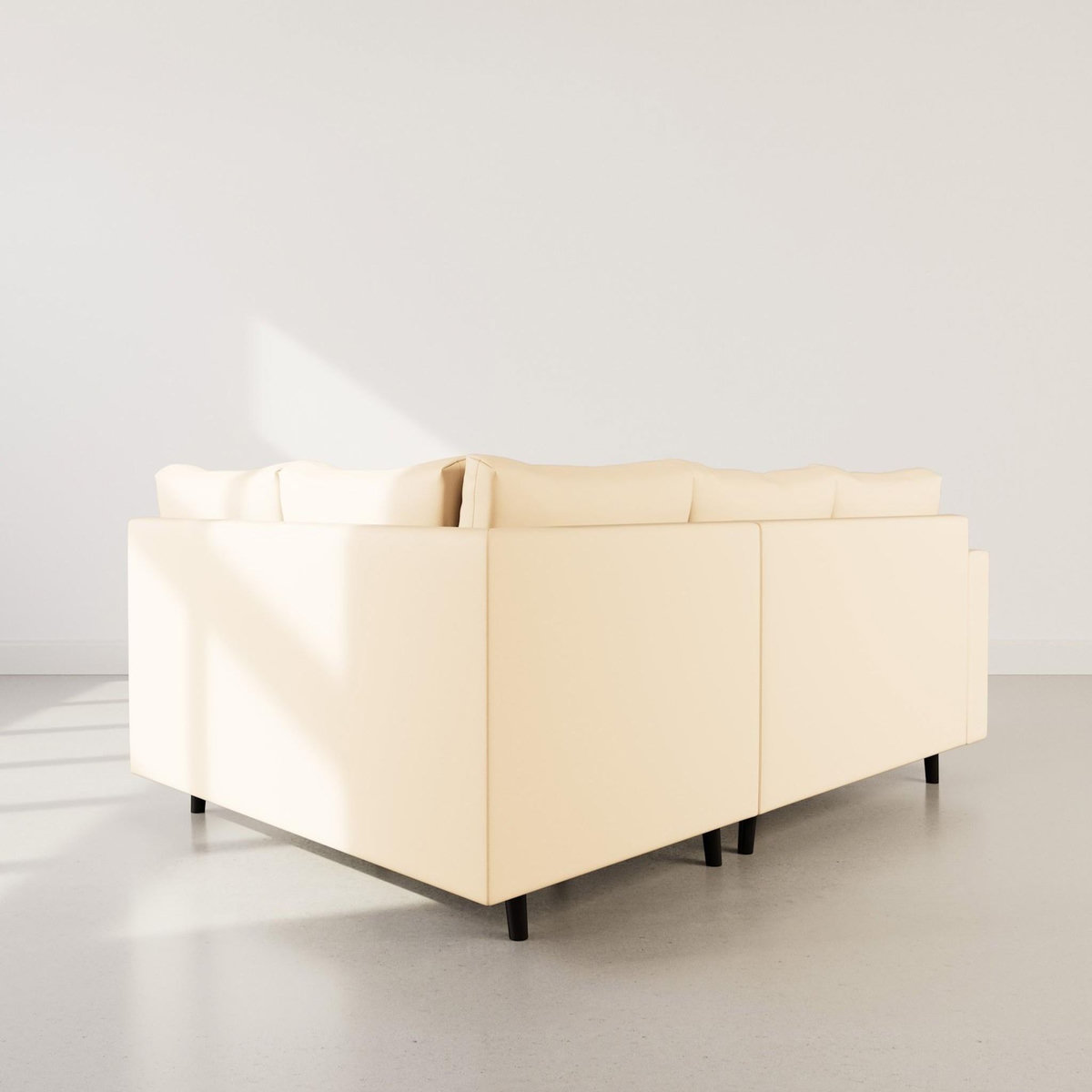 LISA DESIGN Rune - canapé d'angle droit 4 places en simili