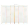 Voir la diapositive 6 : VIDAXL Cloison de separation 6 panneaux Creme 240 x 170 x 4 cm Tissu