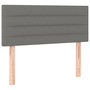 Voir la diapositive 4 : VIDAXL Tete de lit a LED Gris fonce 90x5x78/88 cm Tissu