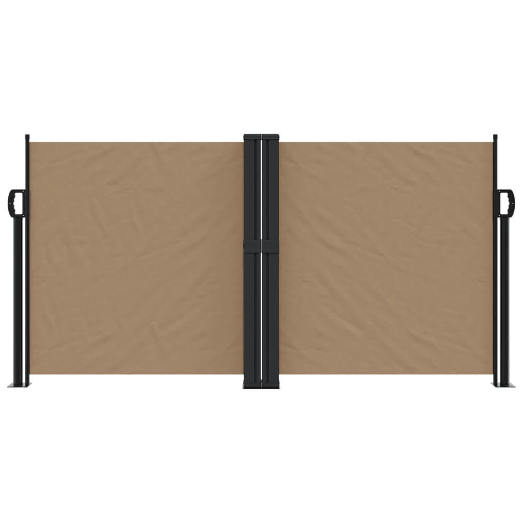 Voir la diapositive 3 : VIDAXL Auvent lateral retractable taupe 120x1200 cm