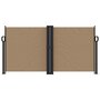 Voir la diapositive 3 : VIDAXL Auvent lateral retractable taupe 120x1200 cm