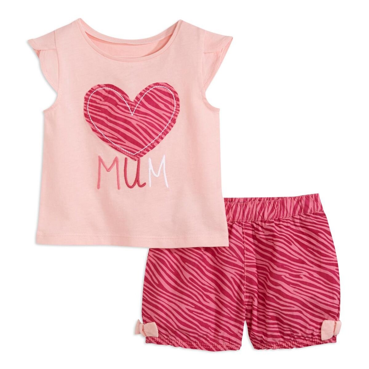 IN EXTENSO Ensemble tee-shirt manches courtes + short bébé