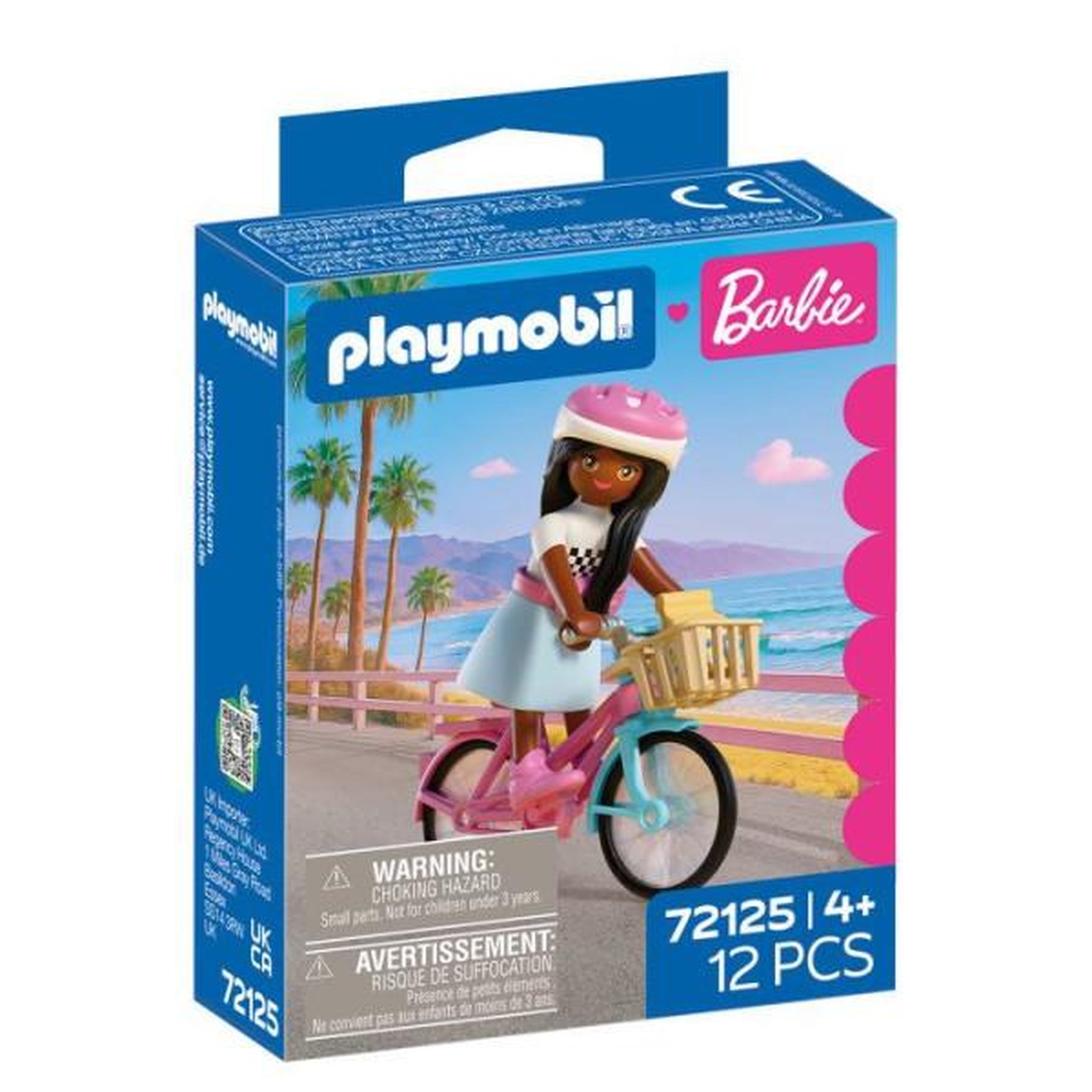 PLAYMOBIL PLAYMOBIL 72125 Barbie Brooklyn et son vélo, 12 pieces, Des 4 ans