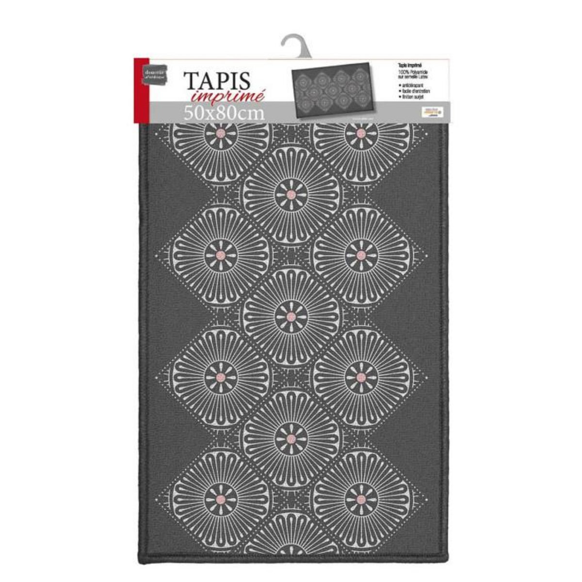 Paris Prix Tapis Déco Imprimé  Cuisine Addict  50x80cm Rose