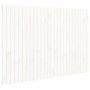 Voir la diapositive 2 : VIDAXL Tete de lit murale Blanc 166x3x110 cm Bois massif de pin