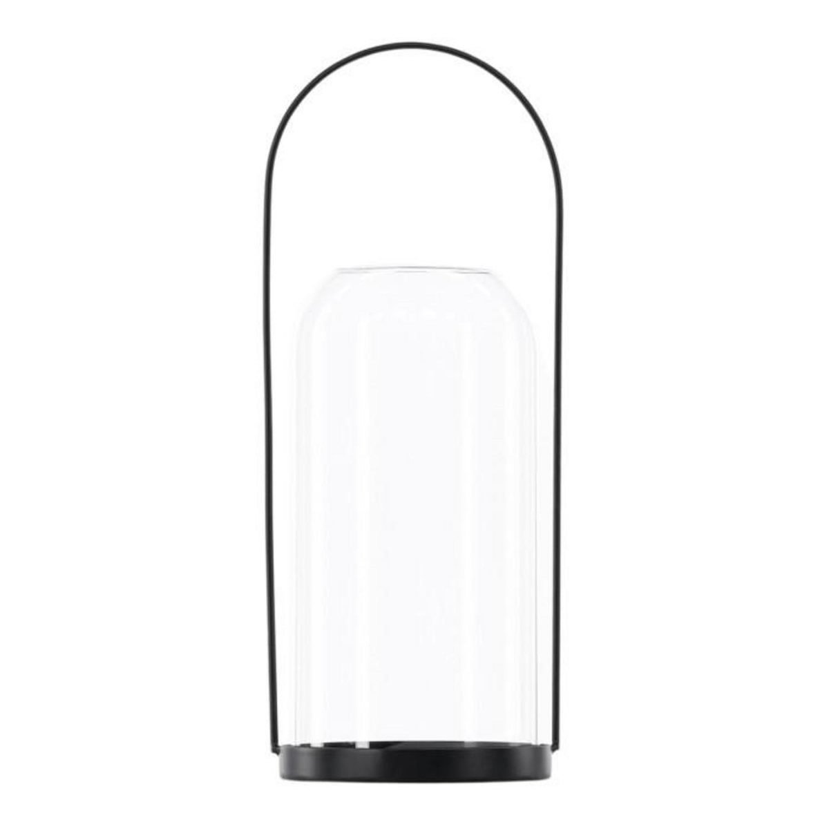 Paris Prix Lanterne Design en Verre  Flora  35cm Noir