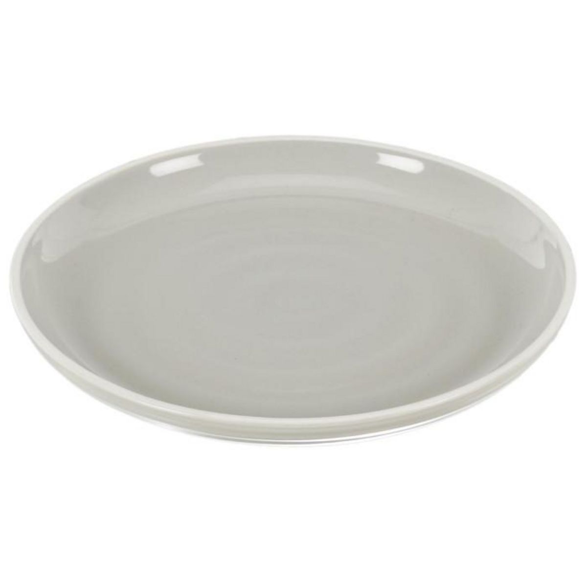 Paris Prix Lot de 6 Assiettes à Dessert  Bicolore Mania  20cm Gris