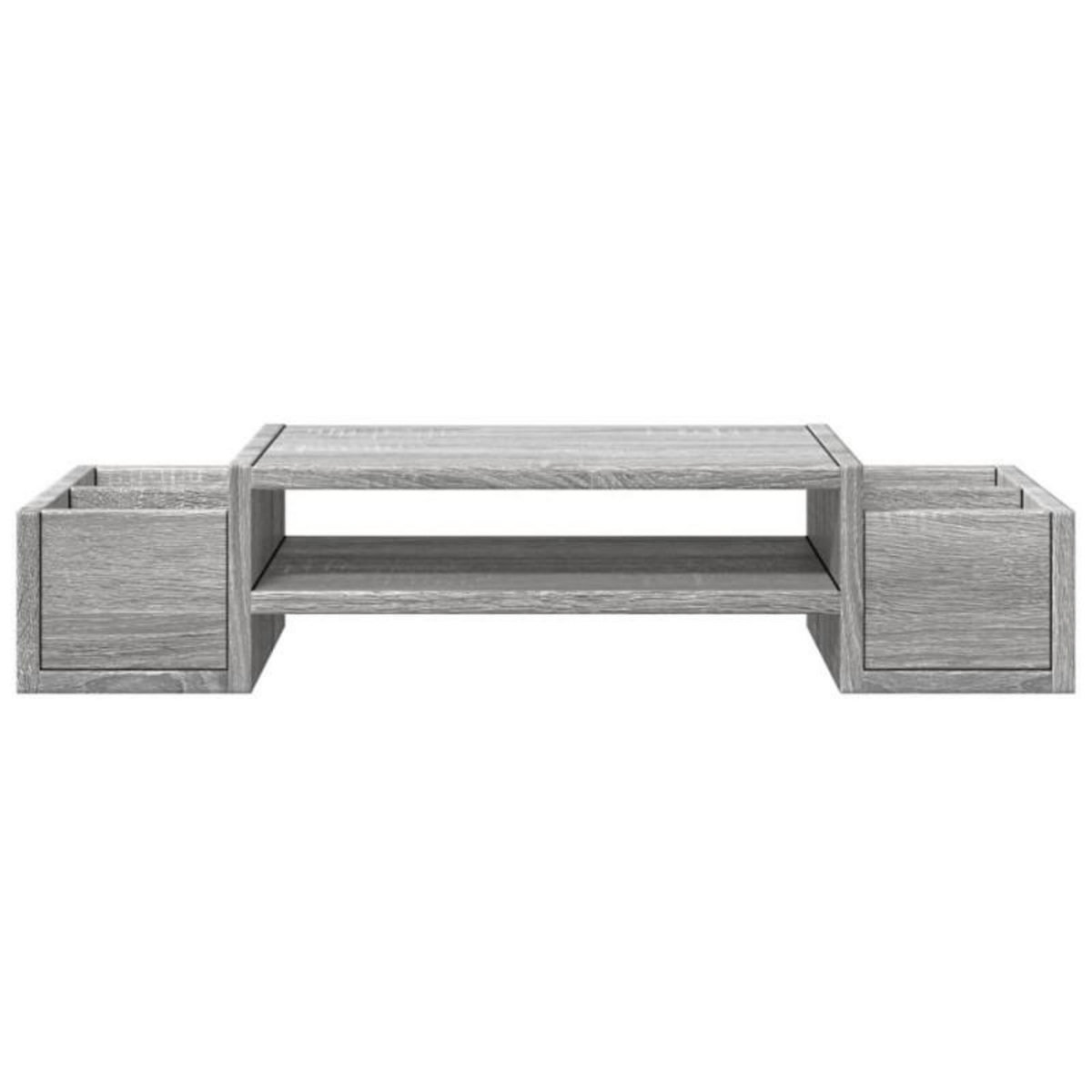 VIDAXL Support de moniteur et rangement sonoma gris bois d ingénierie