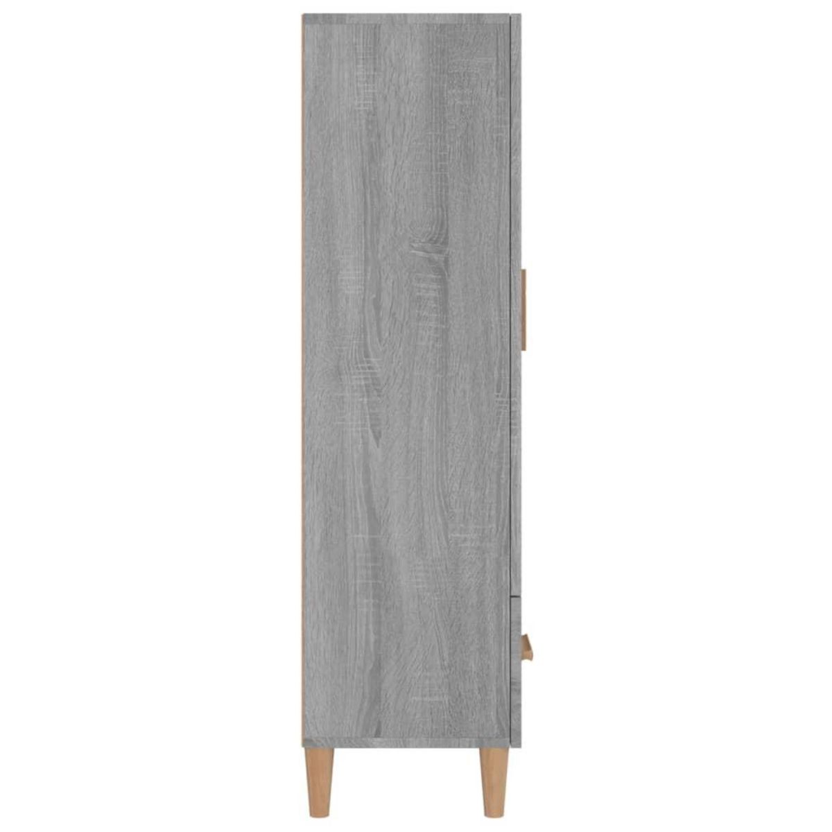 VIDAXL Buffet Sonoma gris 70x31x115 cm Bois d'ingenierie