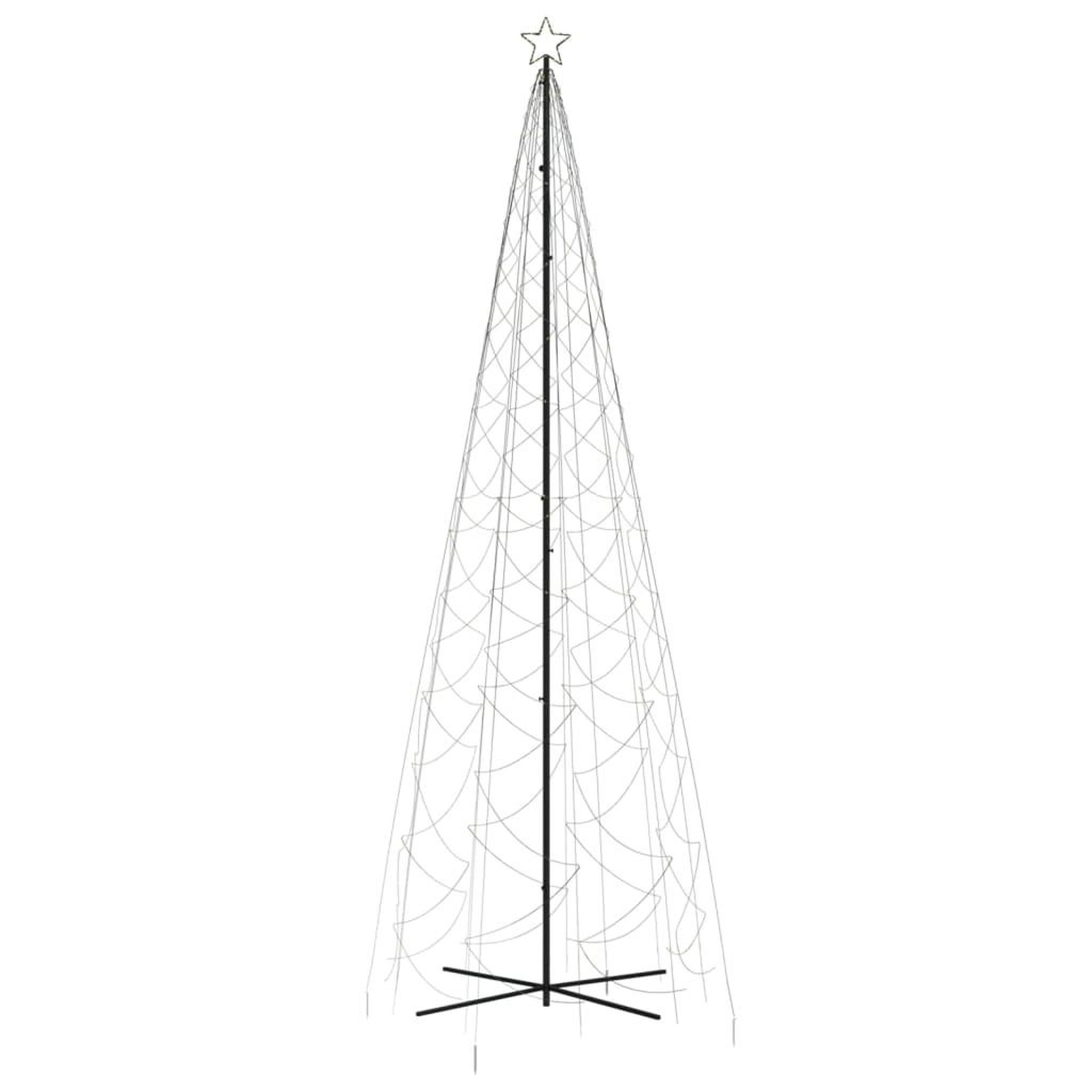 Voir la diapositive 3 : VIDAXL Arbre de Noël cone 1400 LED Blanc chaud 160x500 cm