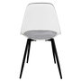 Voir la diapositive 6 : TOILINUX Lot de 2 Chaises design transparent Lilia - Noir