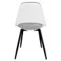 Voir la diapositive 6 : TOILINUX Lot de 2 Chaises design transparent Lilia - Noir
