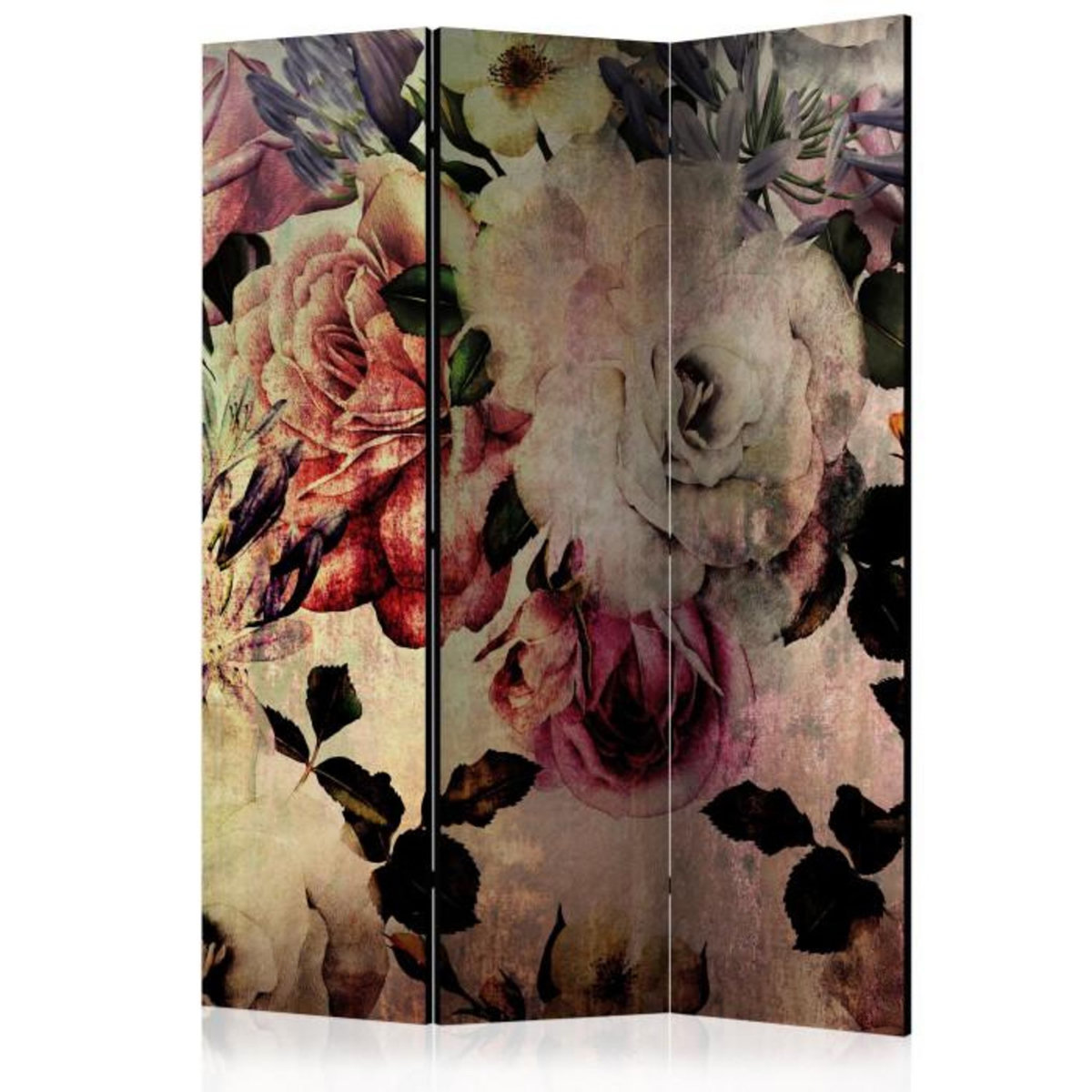 Paris Prix Paravent 3 Volets  Nostalgia Flowers  135x172cm