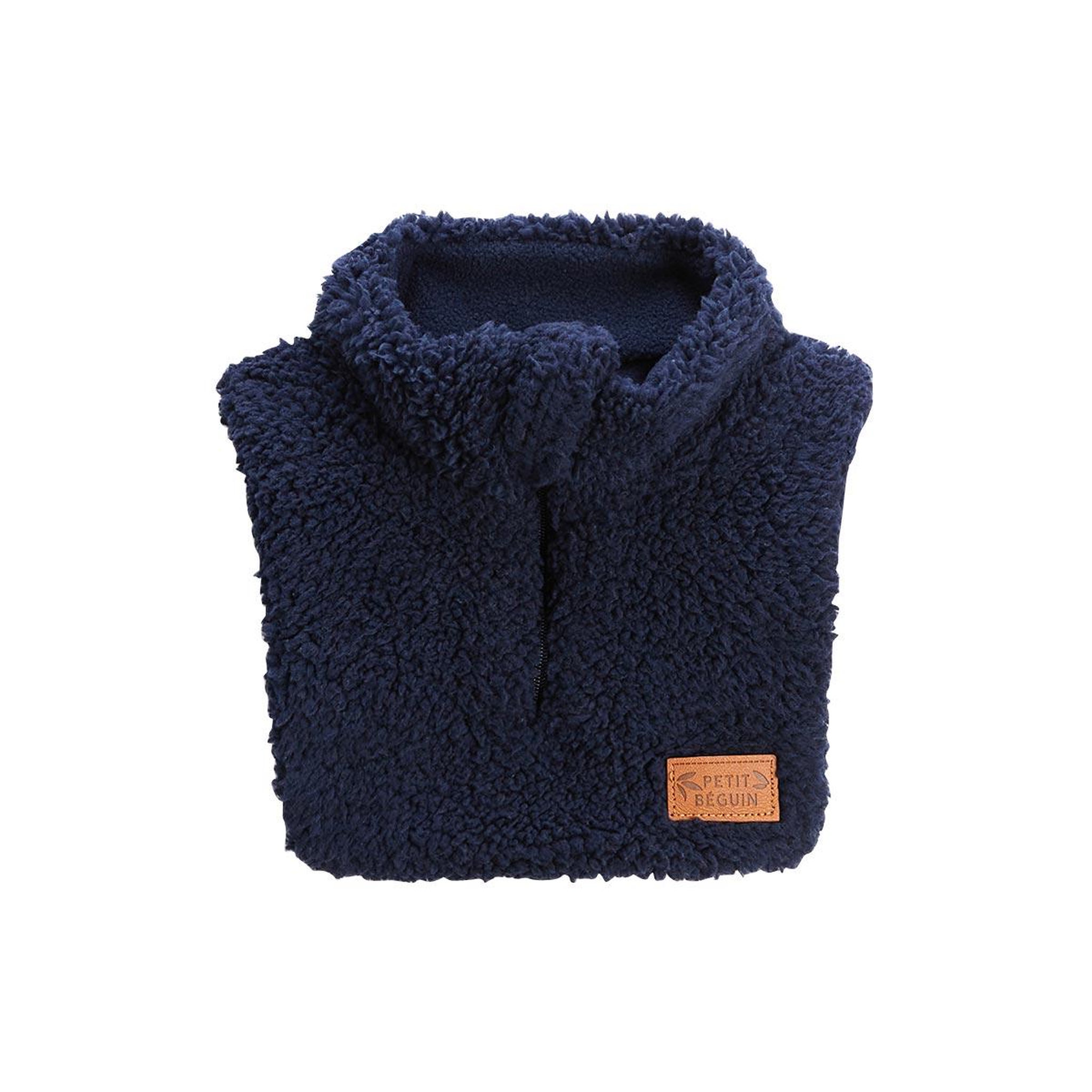 Voir la diapositive 1 : Petit Béguin Faux col zippé enfant en sherpa anouk