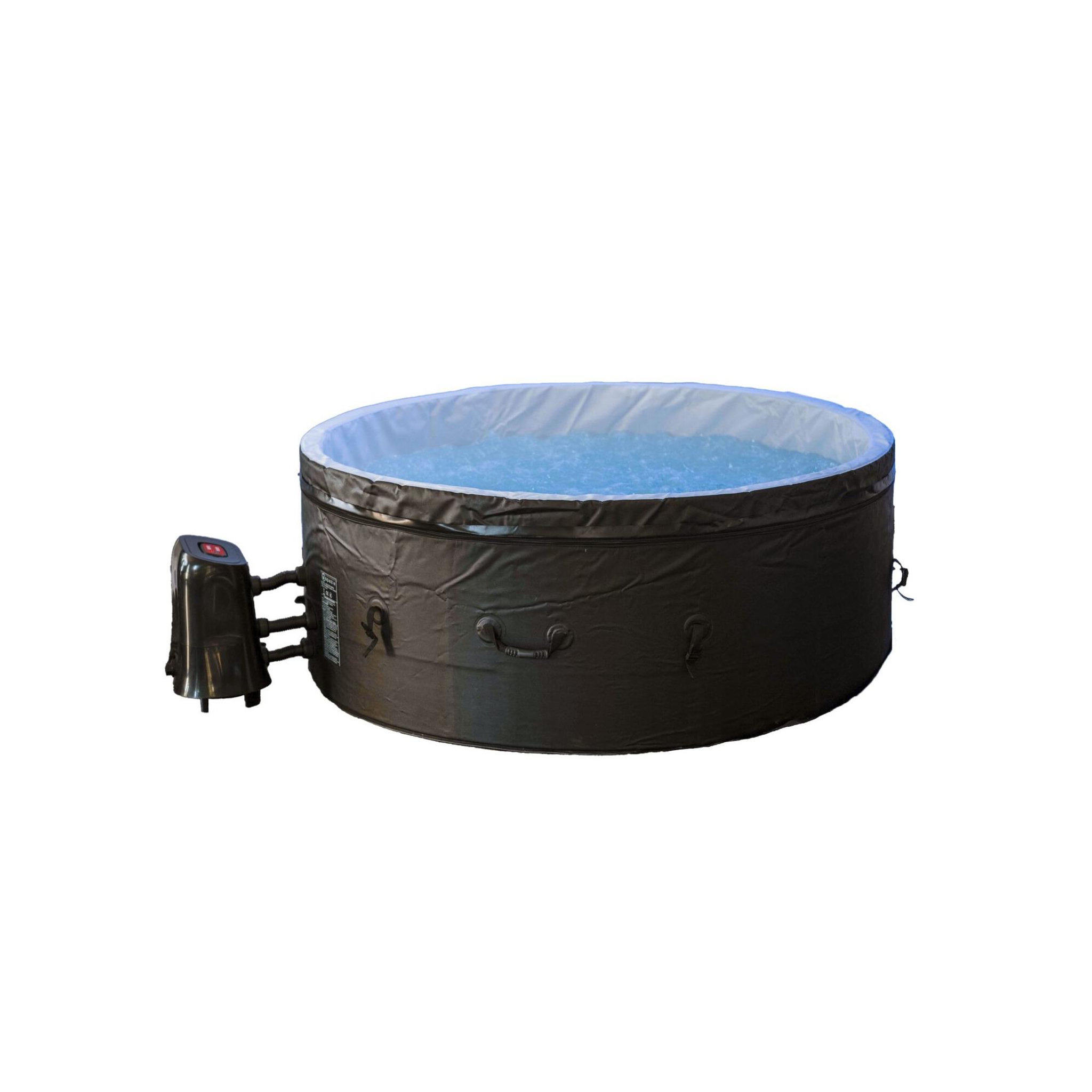 Voir la diapositive 1 : Ospazia Spa gonflable 4 places rond en paroi mousse - Ospazia - Diamètre : 180 cm - Filtre et bâche inclus