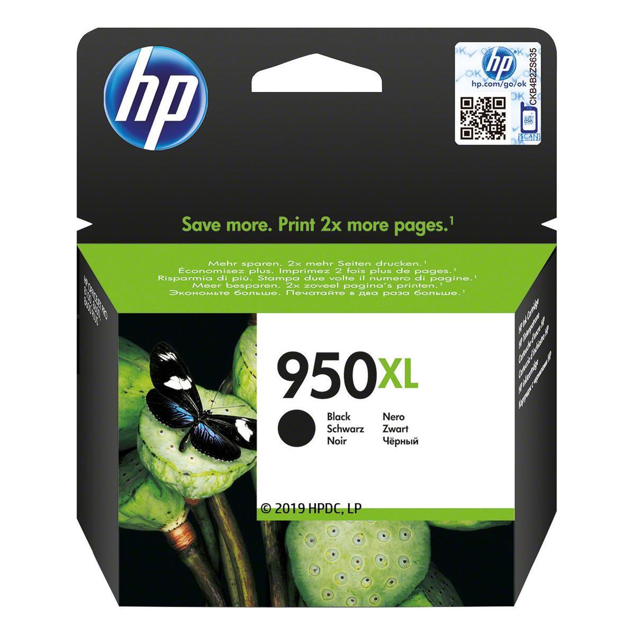 Voir la diapositive 2 : HP HP 950XL cartouche dencre noire grande capacite authentique pour HP OfficeJet Pro 251dw/276dw/8100/8600 CN045AE