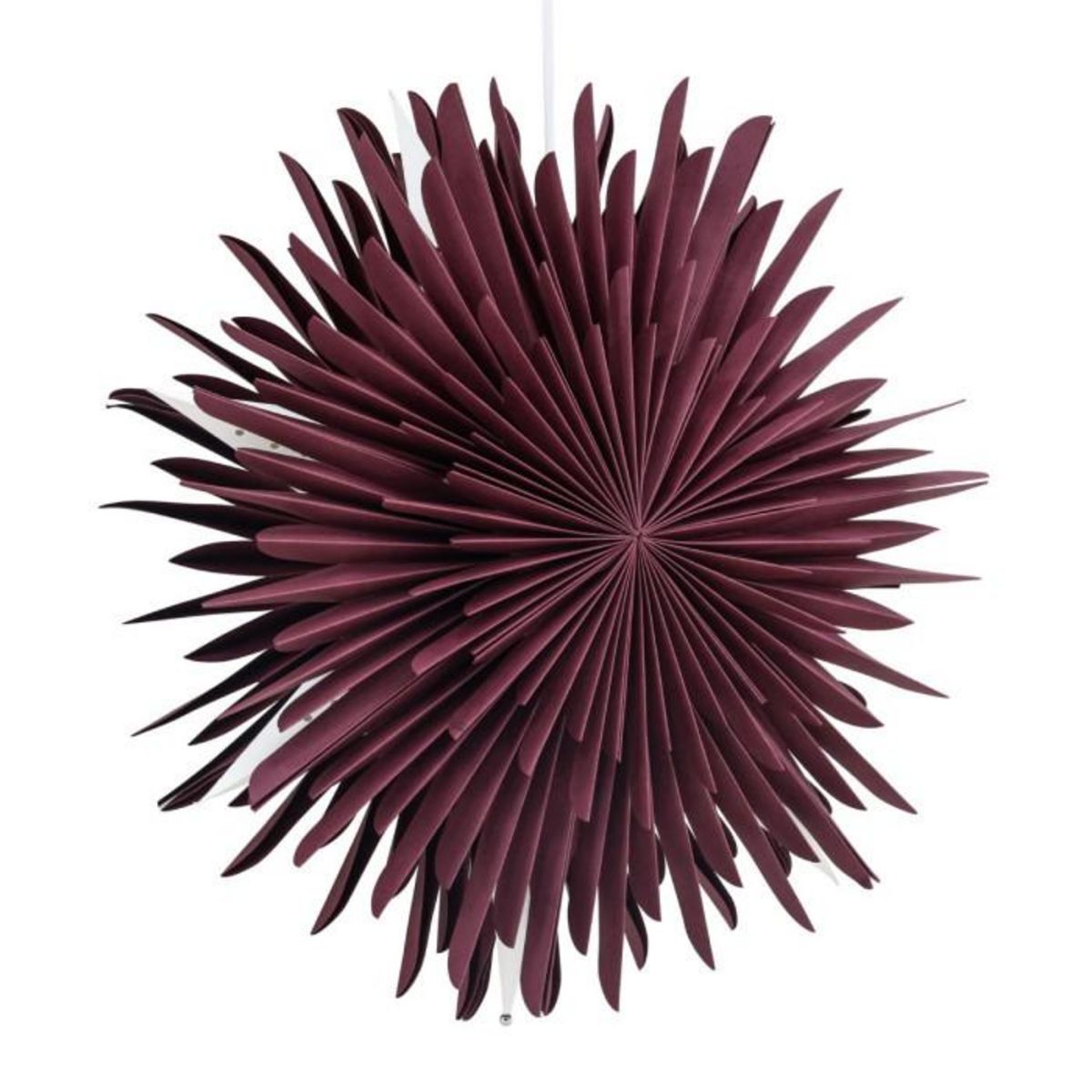 Paris Prix Lampe Suspension Design  Selen  46cm Rouge Foncé