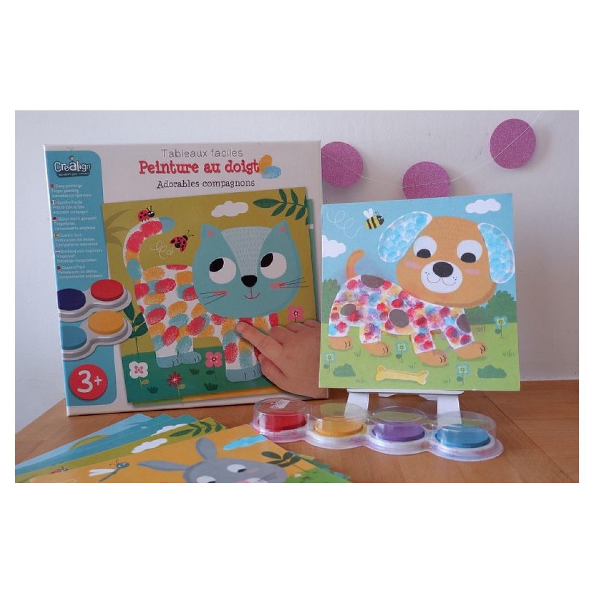 Voir la diapositive 5 : CREALIGN Peinture a doigt Adorables compagnons