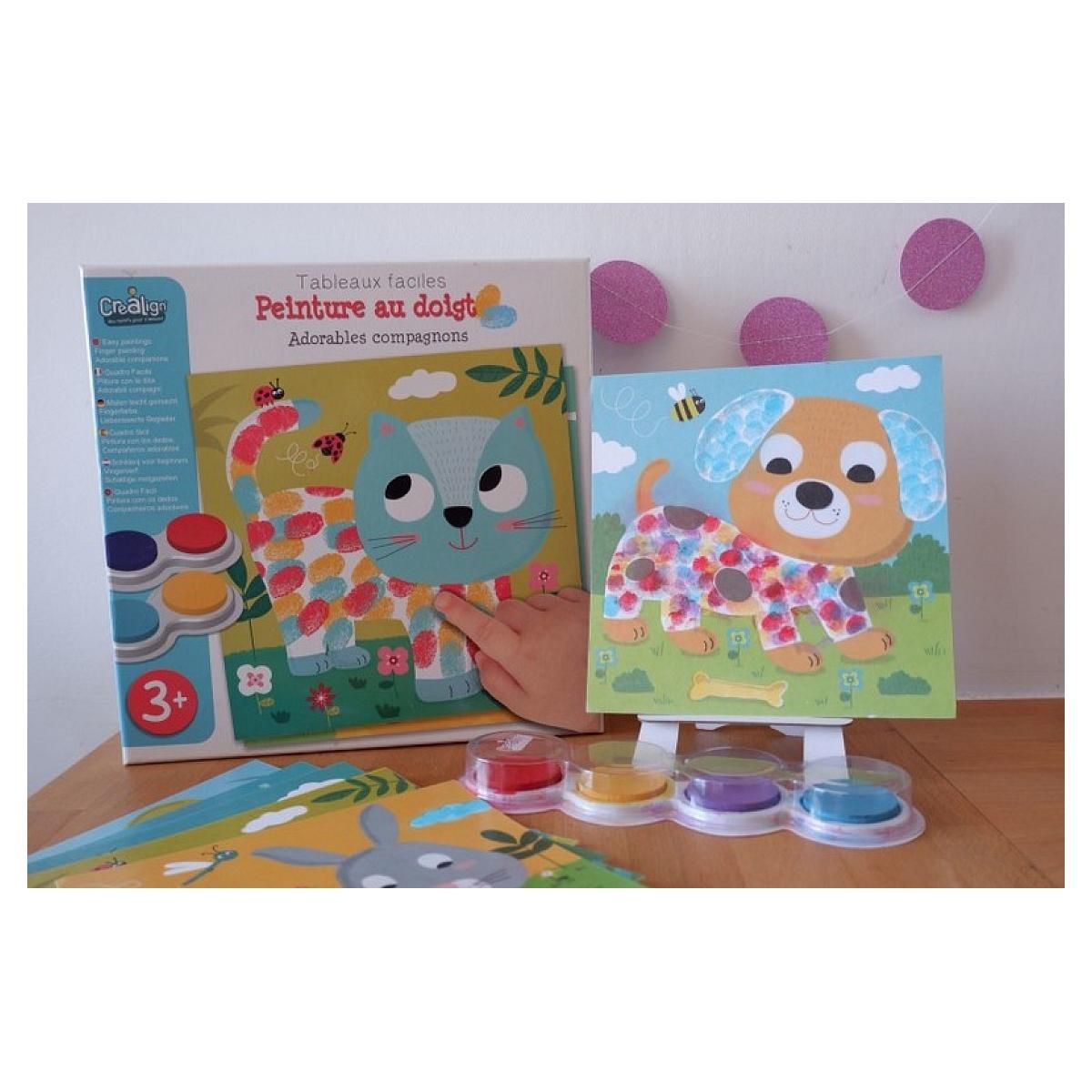 CREALIGN Peinture a doigt Adorables compagnons