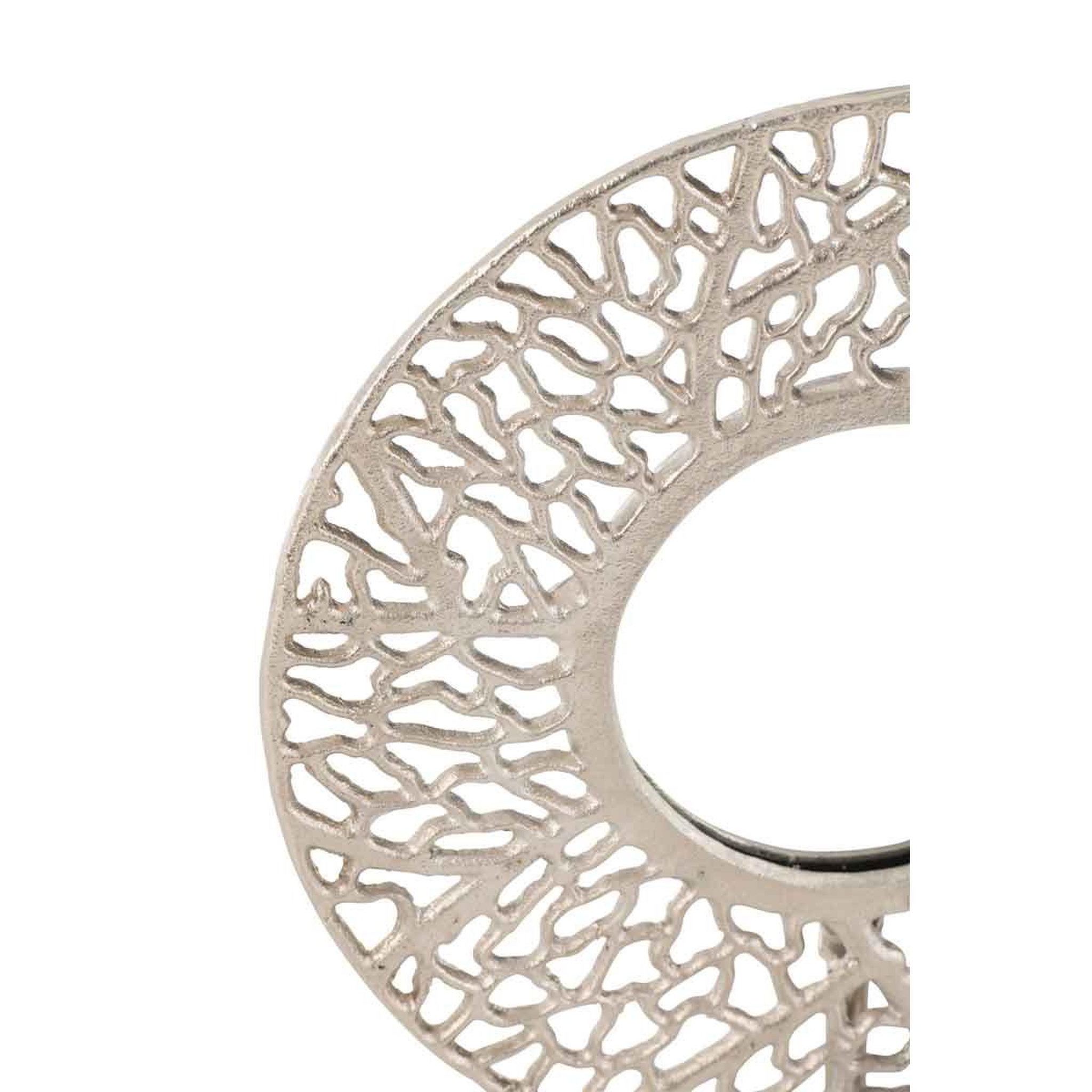 Voir la diapositive 4 : J-LINE Miroir sur Pied Marbre  Caviano  50cm Champagne