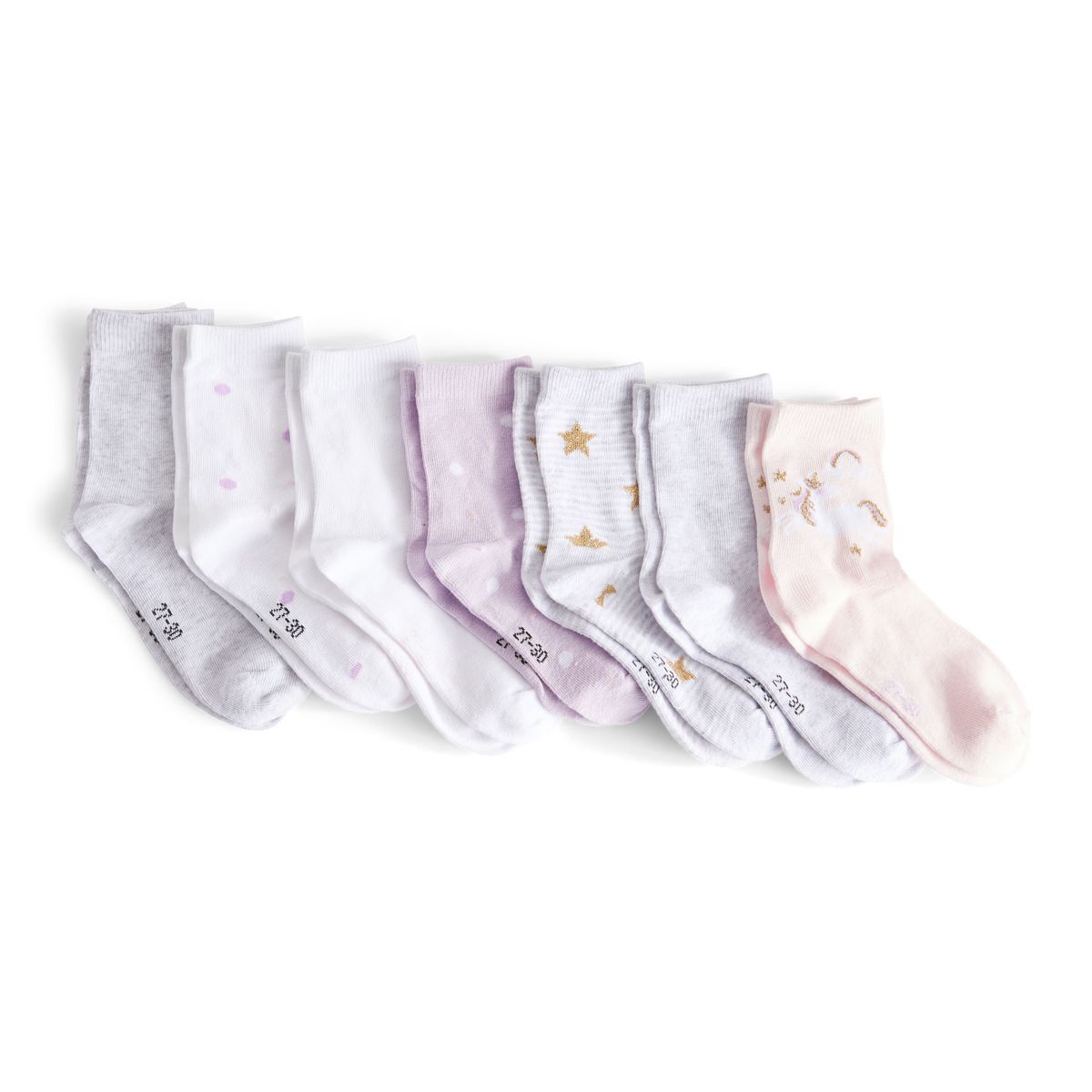 IN EXTENSO Lot de 7 paires de chaussettes fille