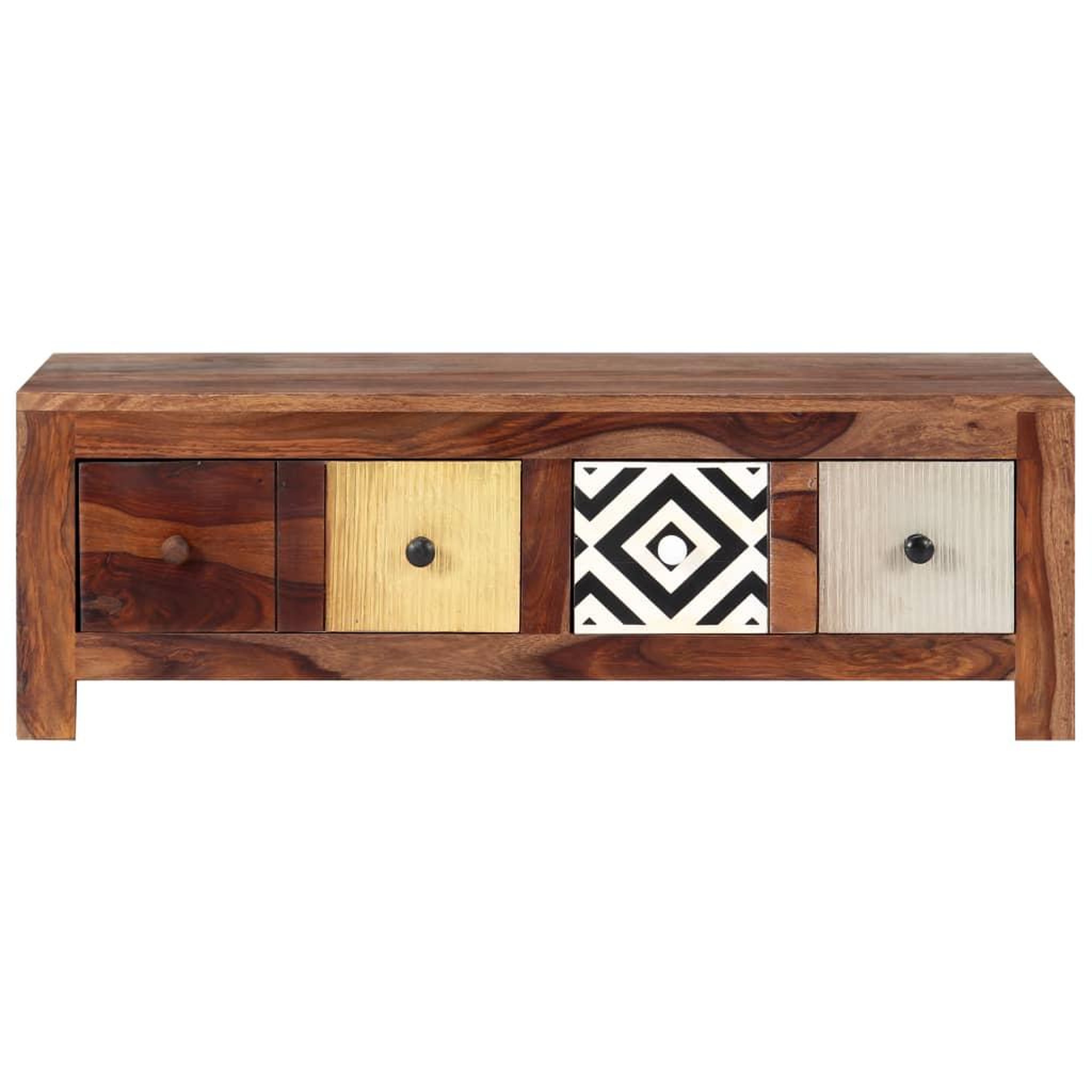 Voir la diapositive 2 : VIDAXL Table basse 90x50x30 cm Bois massif