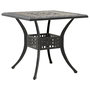 Voir la diapositive 2 : VIDAXL Table de jardin bronze 80x80x75 cm aluminium coule