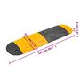 Voir la diapositive 6 : VIDAXL Ralentisseur Jaune et noir 129x32,5x4 cm Caoutchouc