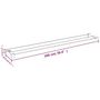 Voir la diapositive 6 : VIDAXL Etagere de douche paroi de douche a l'italienne Chrome 100 cm