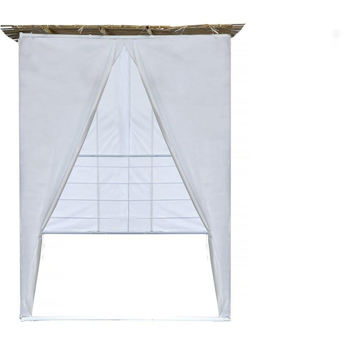 Habitat et Jardin Souccah en Kit NINA ajustable - 3 x 2 - 1 Rouleau de bambou et 3 tasseau de bois