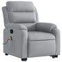 Voir la diapositive 3 : VIDAXL Fauteuil de massage inclinable Gris clair Tissu