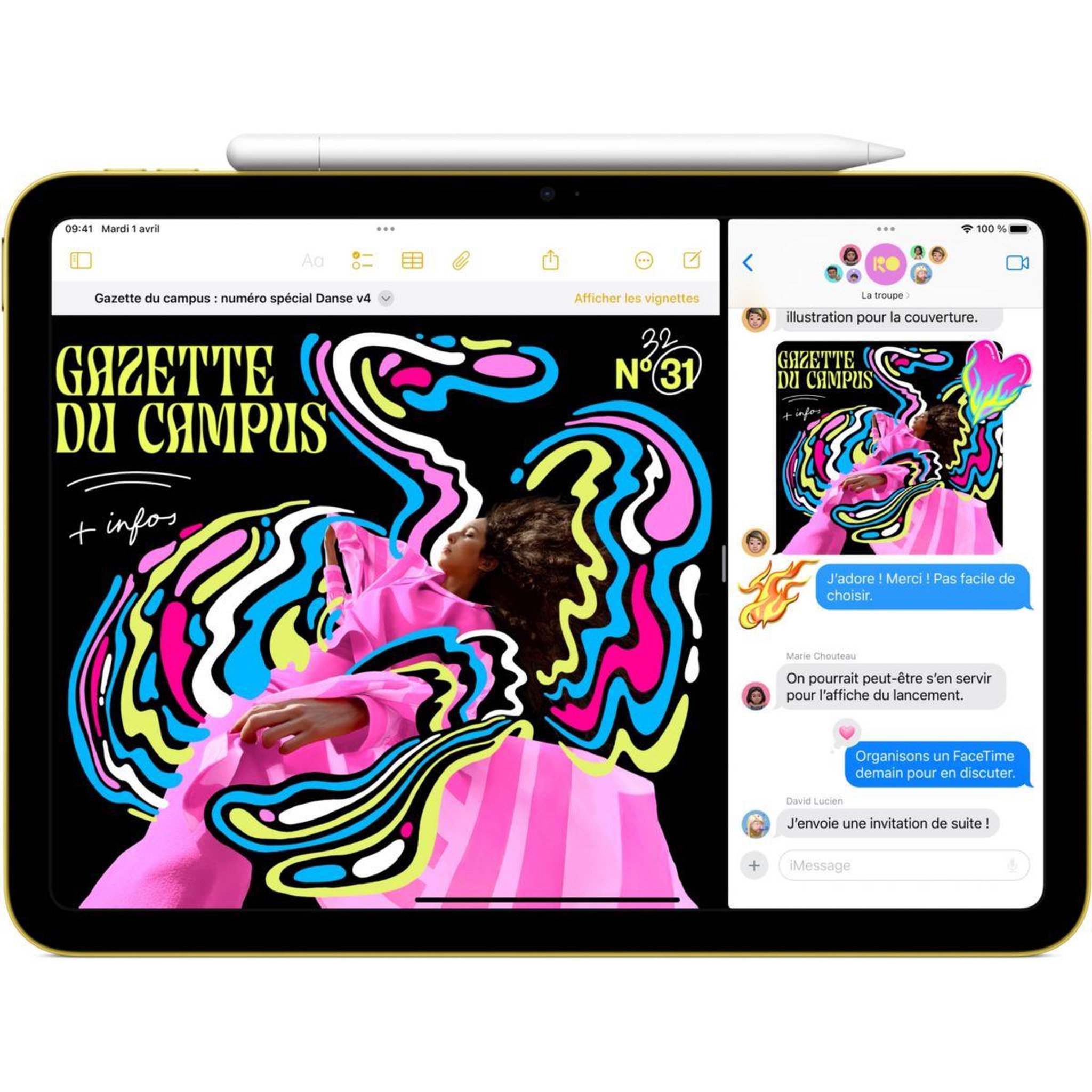 Voir la diapositive 3 : APPLE Tablette Apple 11 512Go Argent Cellular
