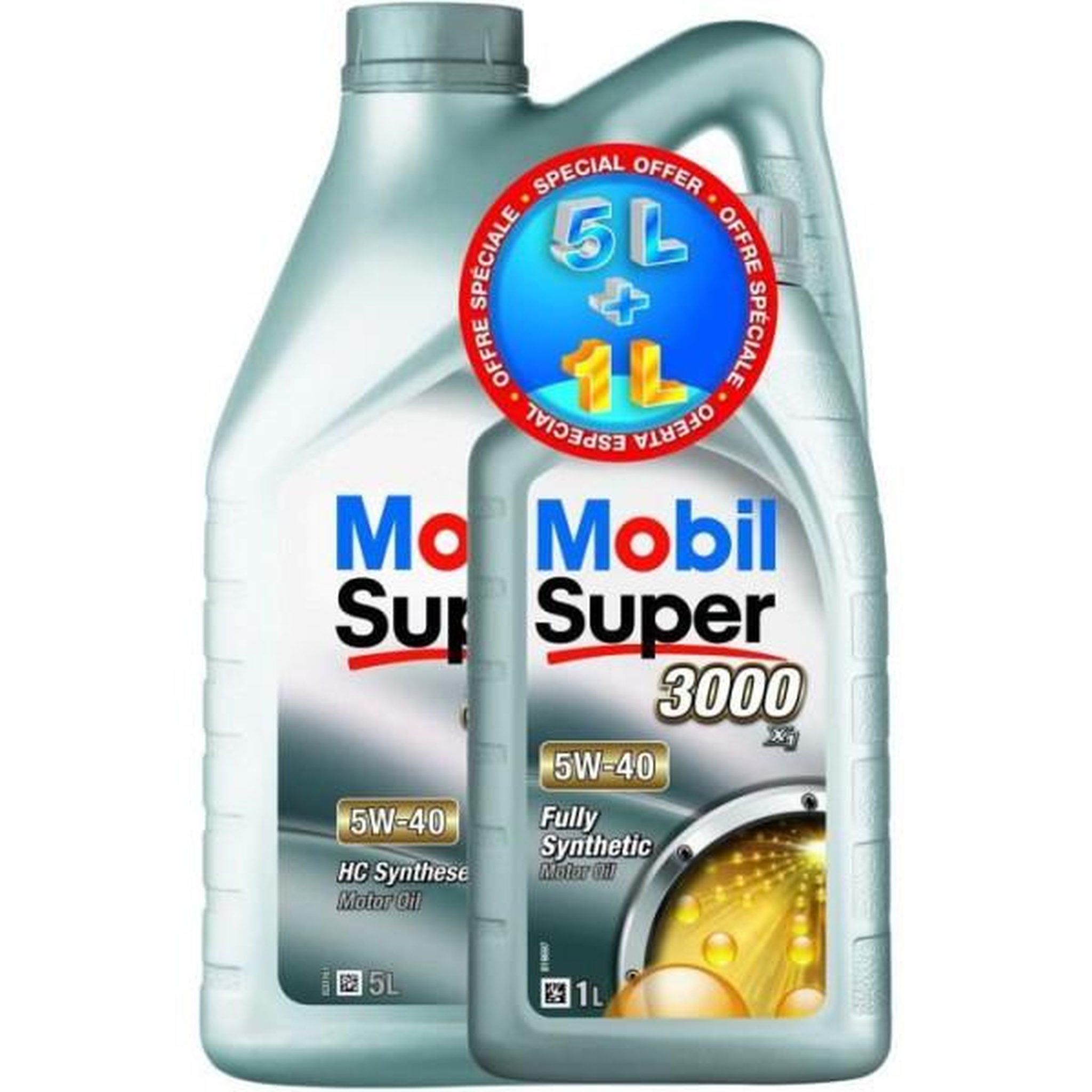 MOBIL MOBIL Huile moteur synthétique S3000 - 5W40 - 5+1 L