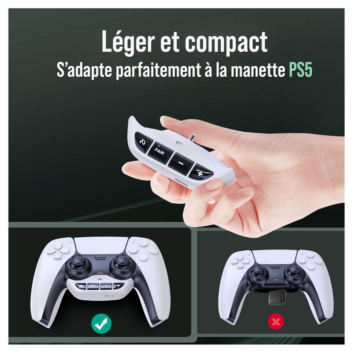 Adaptateur Casque / Ecouteurs Bluetooth pour Manette PS5