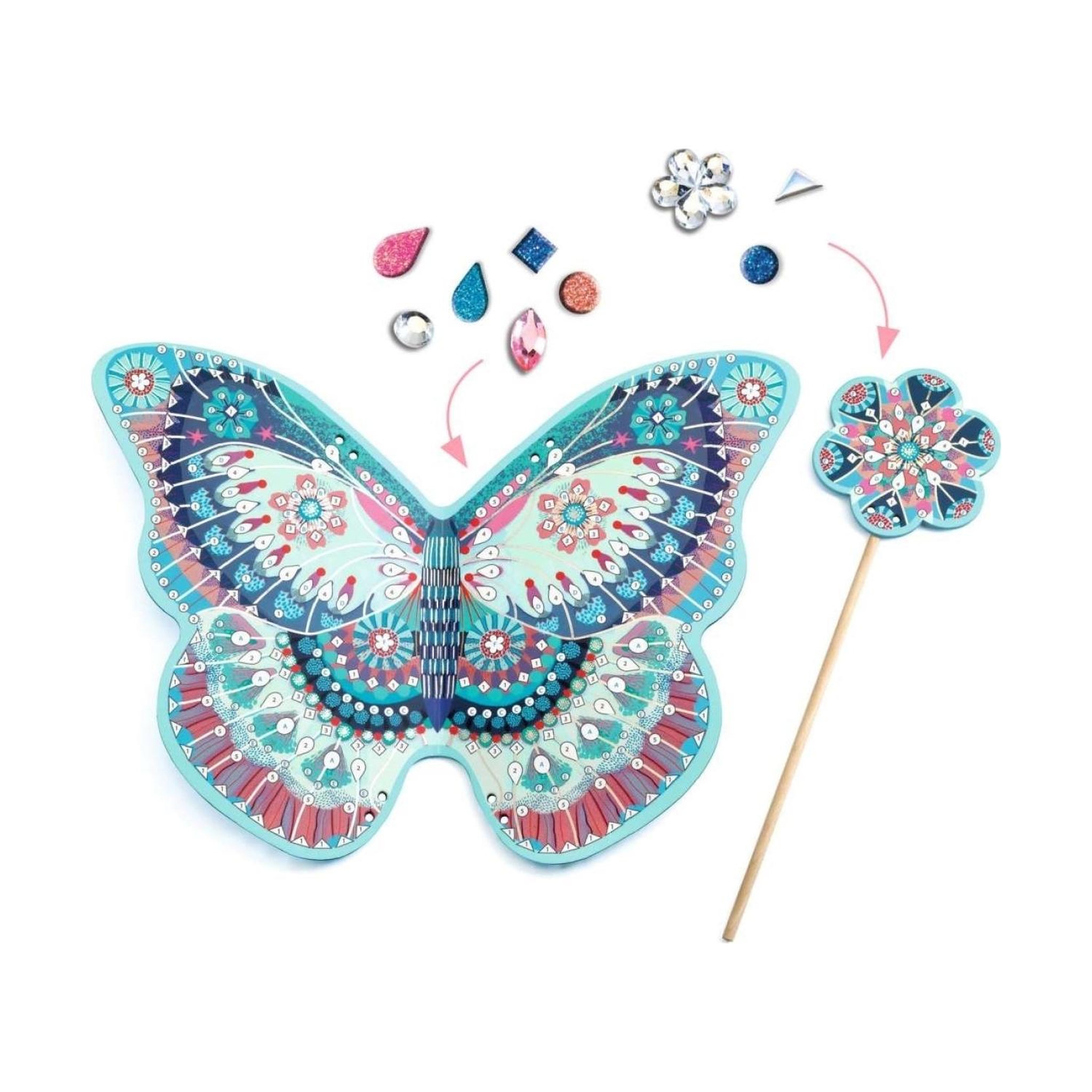 Voir la diapositive 5 : Djeco Ailes et baguette de fee a decorer