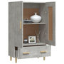 Voir la diapositive 4 : VIDAXL Buffet haut Gris beton 70x31x115 cm Bois d'ingenierie