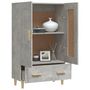 Voir la diapositive 4 : VIDAXL Buffet haut Gris beton 70x31x115 cm Bois d'ingenierie